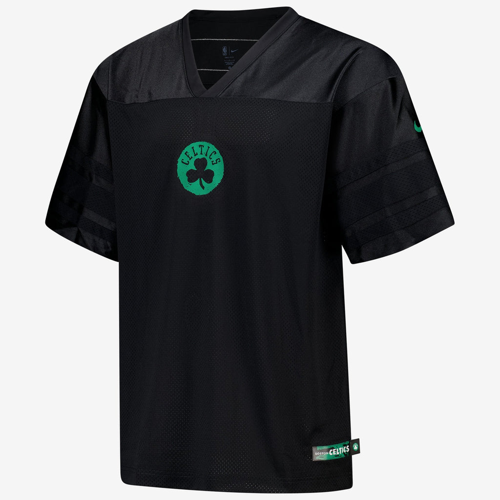 Boston Celtics Nike Courtside Football Jersey - Black - Mens product image 3