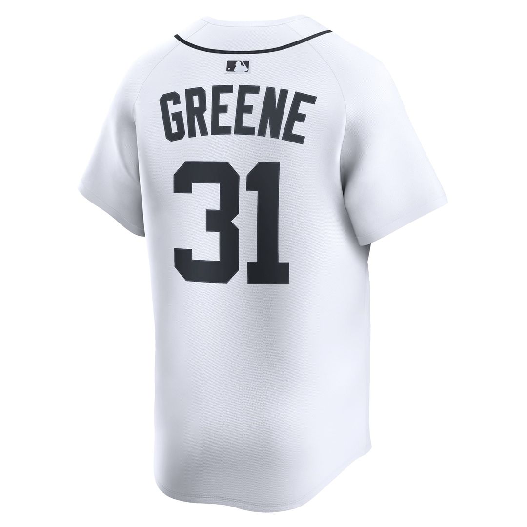 Detroit Tigers Riley Greene Nike White Home Limited Player Jersey product image 3, provided for visual reference and product