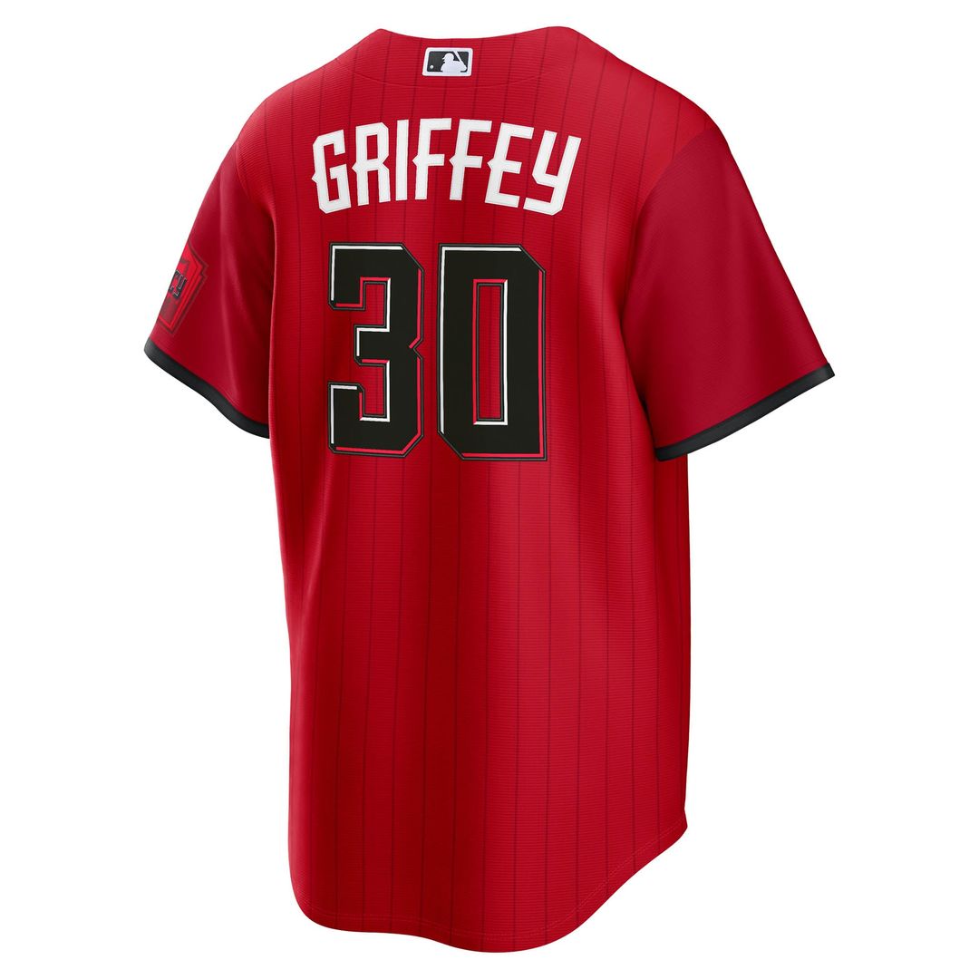 Cincinnati Reds Ken Griffey Jr. Nike Red 2026 City Connect Stadium Jersey product image 3, provided for visual reference and