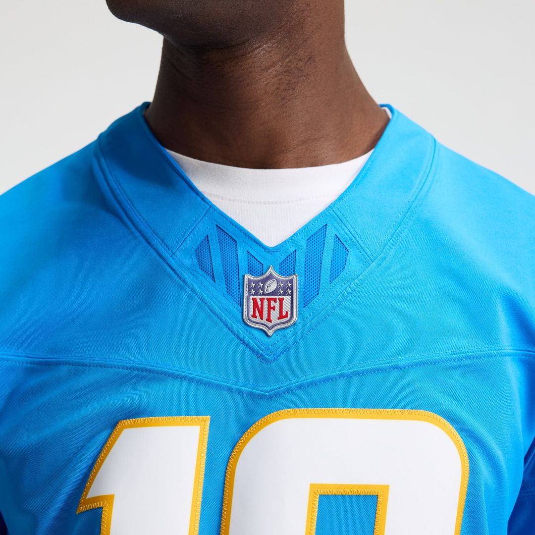 Los Angeles Chargers Justin Herbert Nike Powder Blue Team Vapor F.U.S.E. Stitched Limited Jersey product image 8, provided