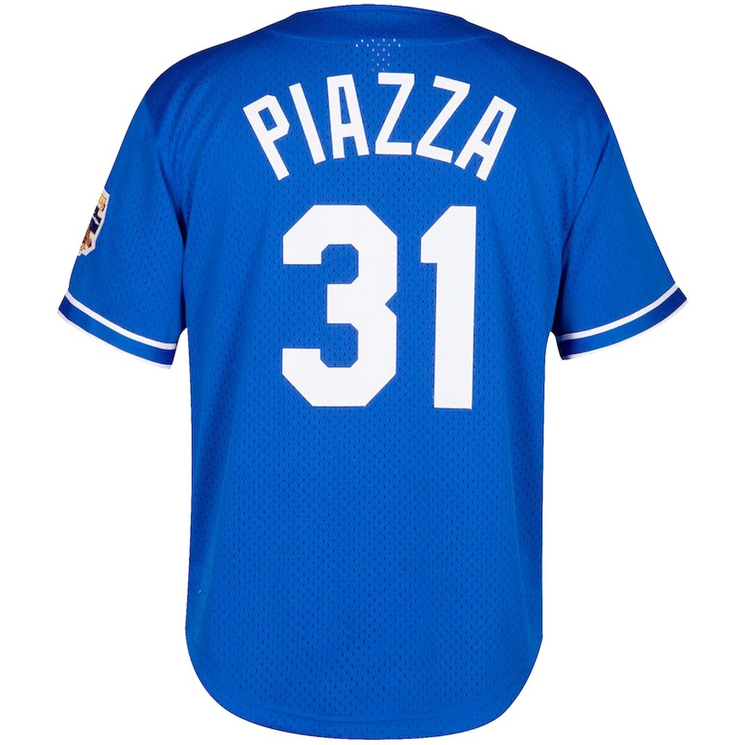 Los Angeles Dodgers Mike Piazza Mitchell & Ness Royal Big & Tall Cooperstown Mesh Batting Practice Jersey product image 3,