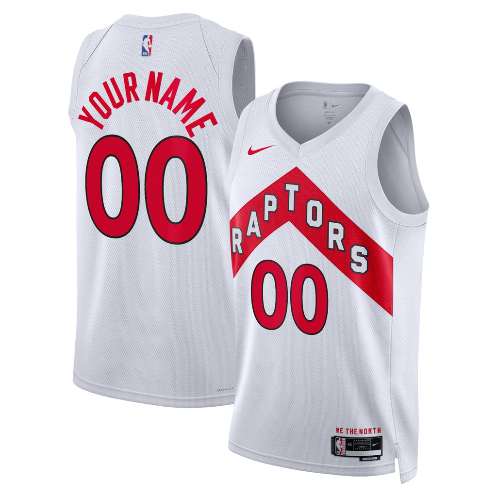 Toronto Raptors Nike Association Swingman Jersey - Custom - Unisex product image 1, provided for visual reference and