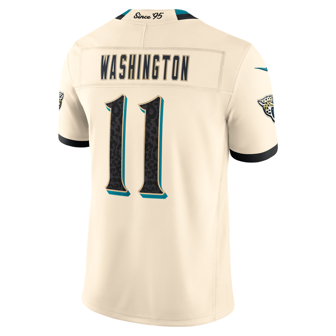 Jacksonville Jaguars Parker Washington Nike Natural 2026 Rivalries Collection Stitched Limited Jersey product image 7,