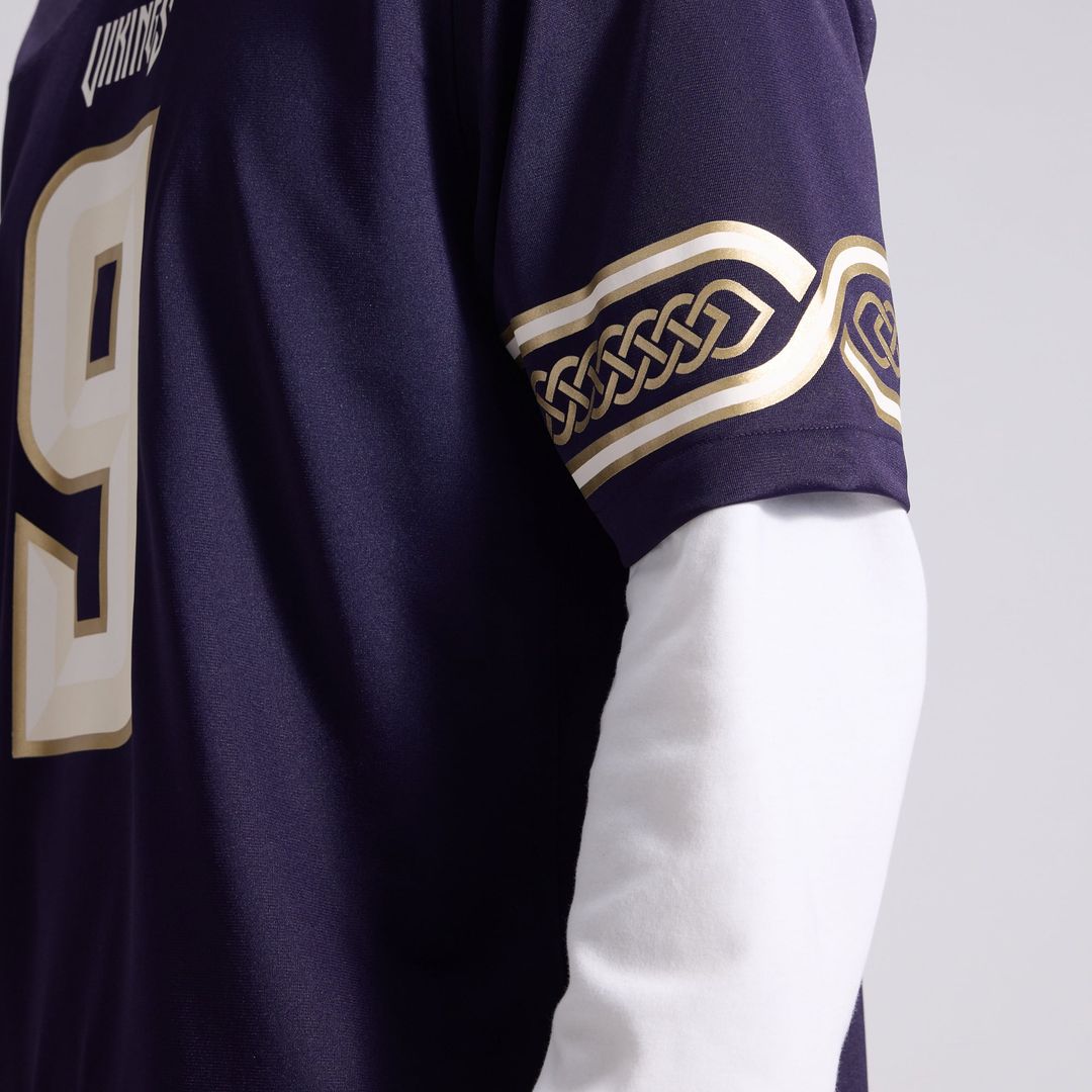Minnesota Vikings J.J McCarthy Nike Purple 2026 Rivalries Collection Game Jersey product image 12, provided for visual