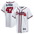 Atlanta Braves Tom Glavine Nike White Home Retired Player Replica Jersey product image 1, provided for visual reference and