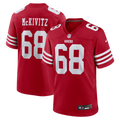 San Francisco 49ers Colton McKivitz Nike Scarlet Game Jersey product image 1, provided for visual reference and product