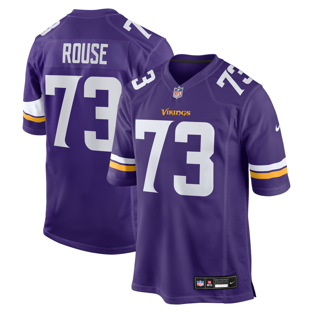 Minnesota Vikings Walter Rouse Nike Purple Team Game Jersey product image 1, provided for visual reference and product