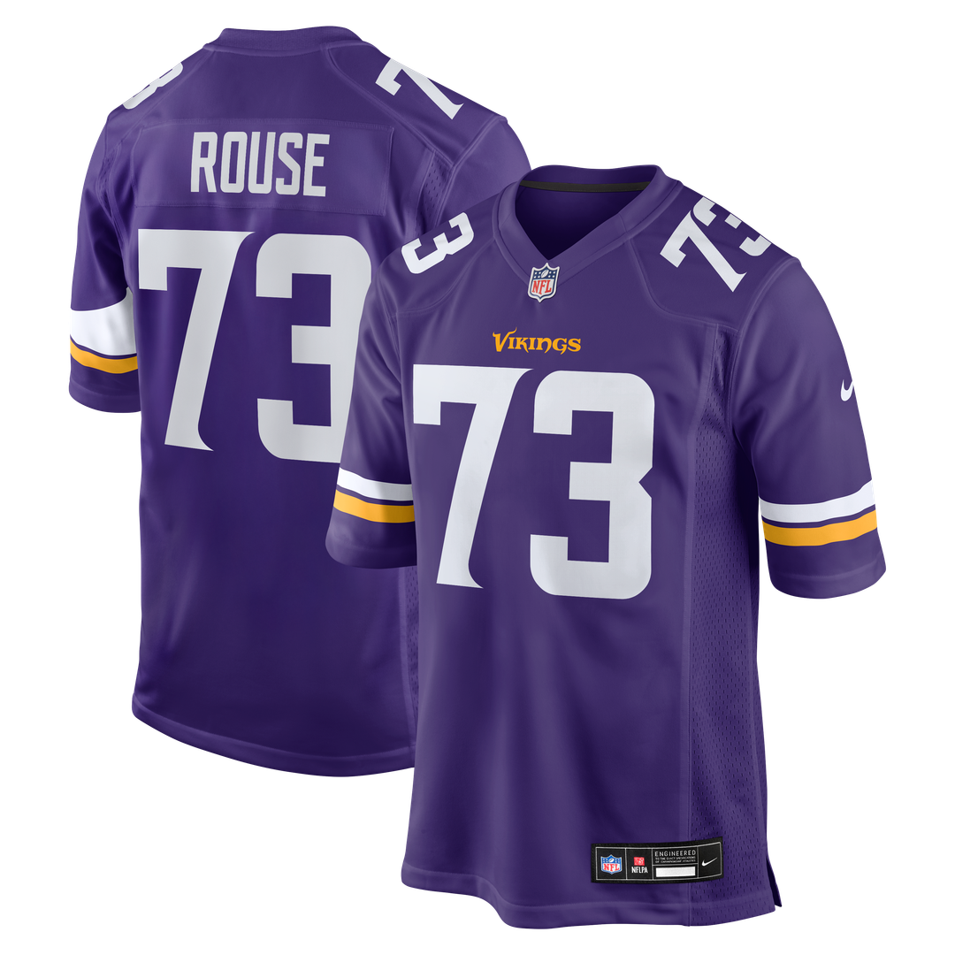 Minnesota Vikings Walter Rouse Nike Purple Team Game Jersey product image 1, provided for visual reference and product