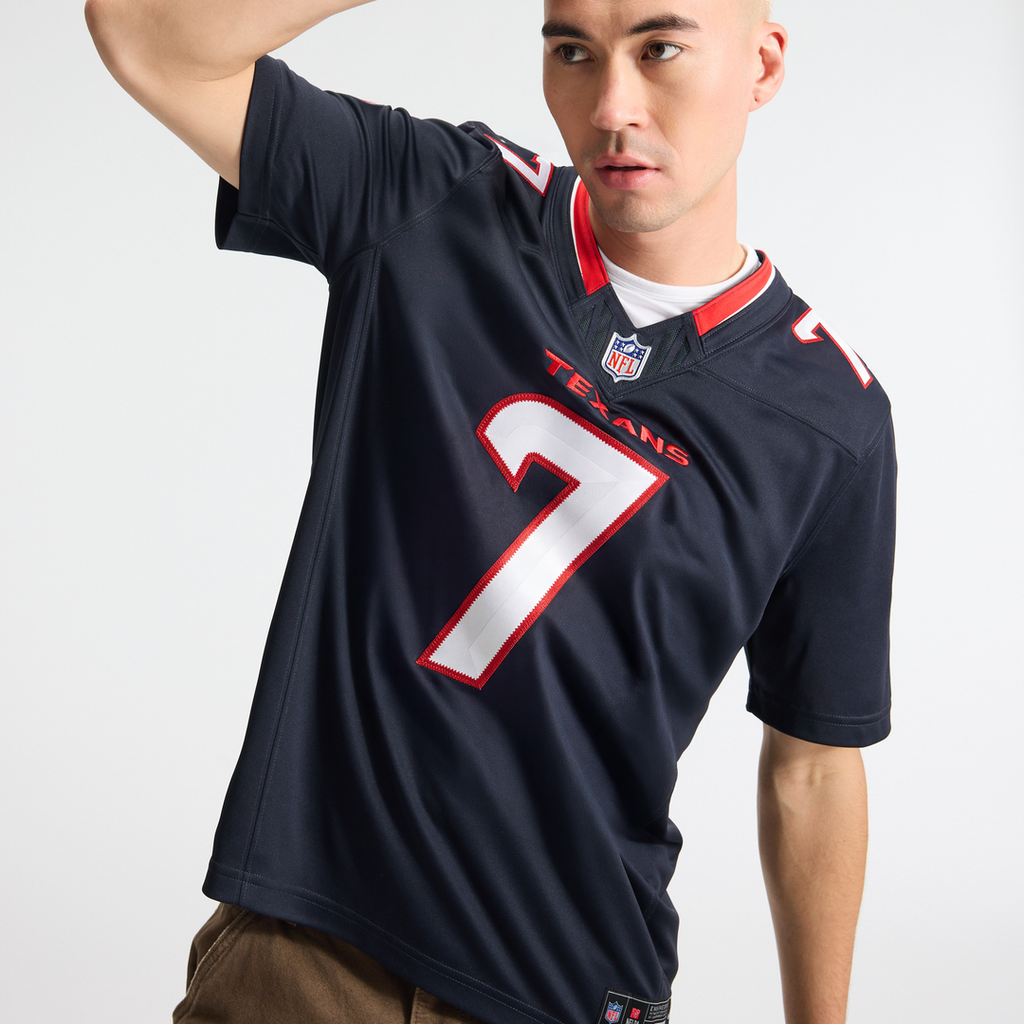 Houston Texans C.J. Stroud Nike Navy Team Vapor F.U.S.E. Stitched Limited Jersey product image 9, provided for visual