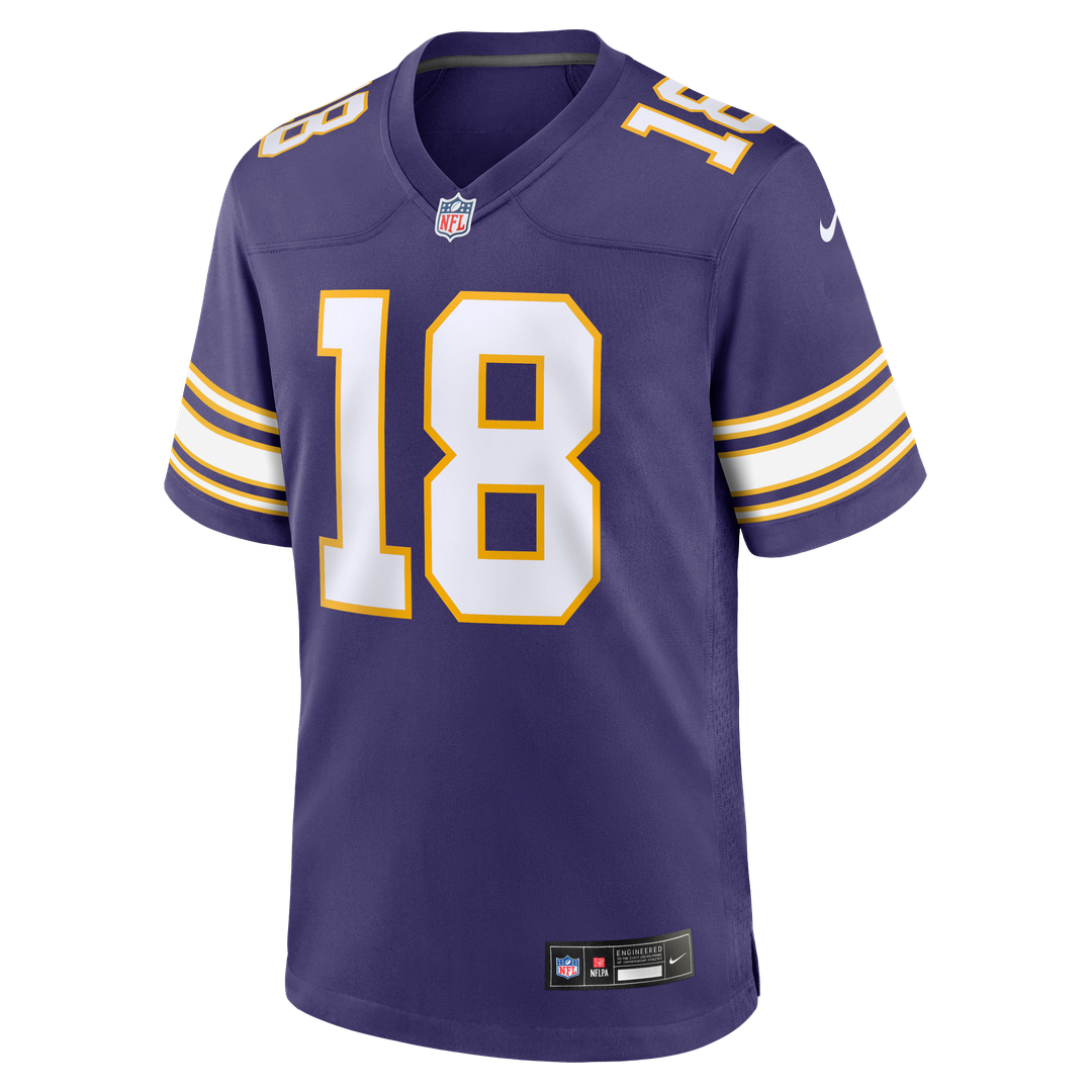Minnesota Vikings Justin Jefferson Nike Purple Classic Player Game Jersey product image 22, provided for visual reference