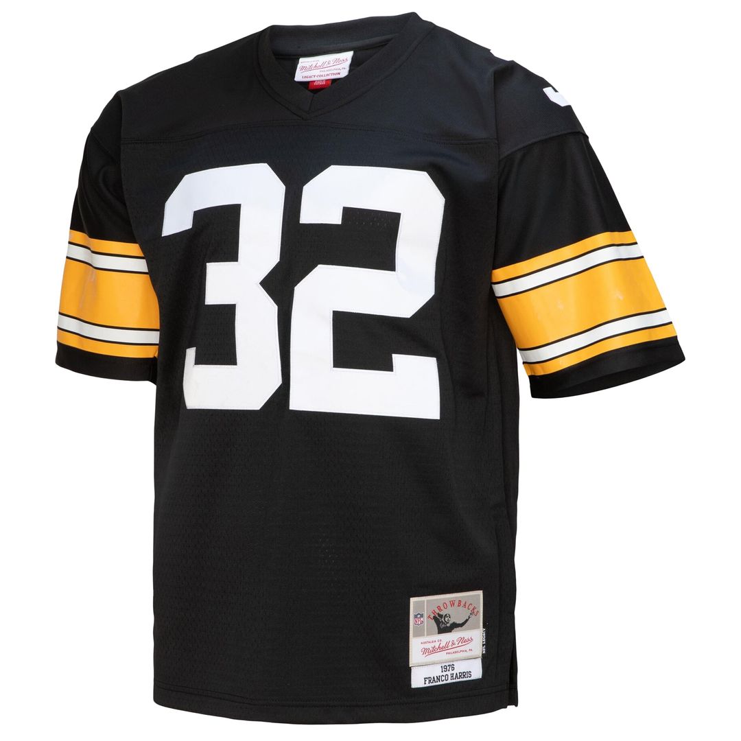 Pittsburgh Steelers Franco Harris Mitchell & Ness White Legacy Replica Jersey product image 8, provided for visual reference