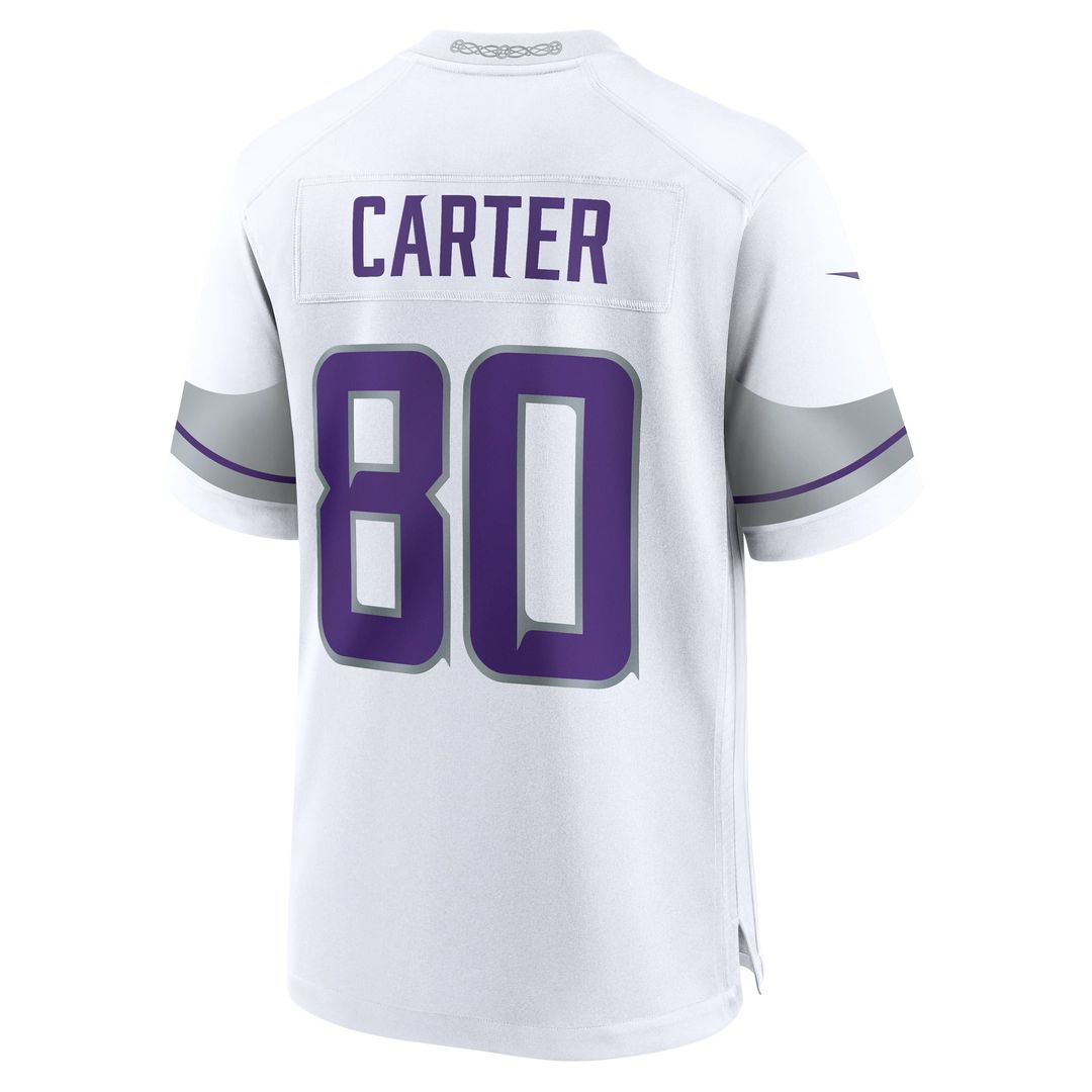 Minnesota Vikings Cris Carter Nike White Alternate Retired Player Game Jersey product image 3, provided for visual reference
