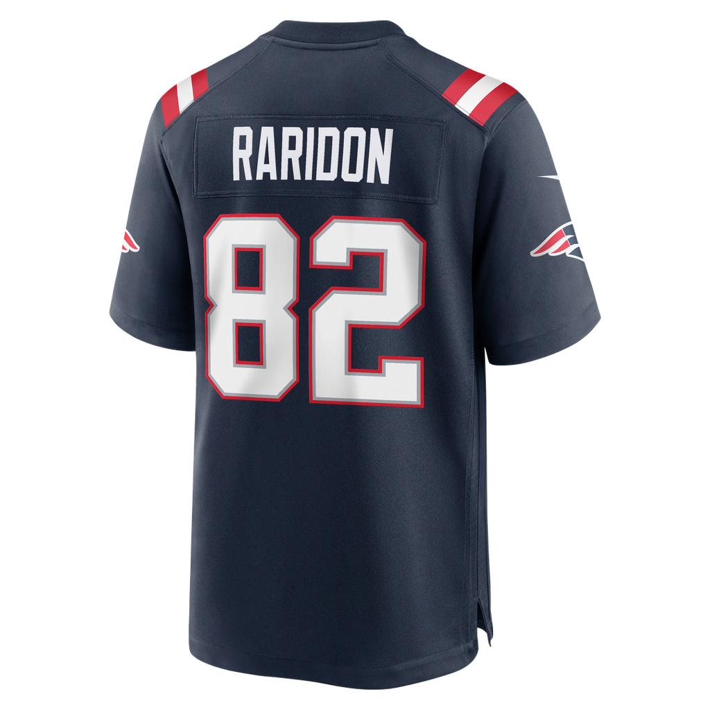 New England Patriots Eli Raridon Nike Navy Team Game Jersey product image 5, provided for visual reference and product