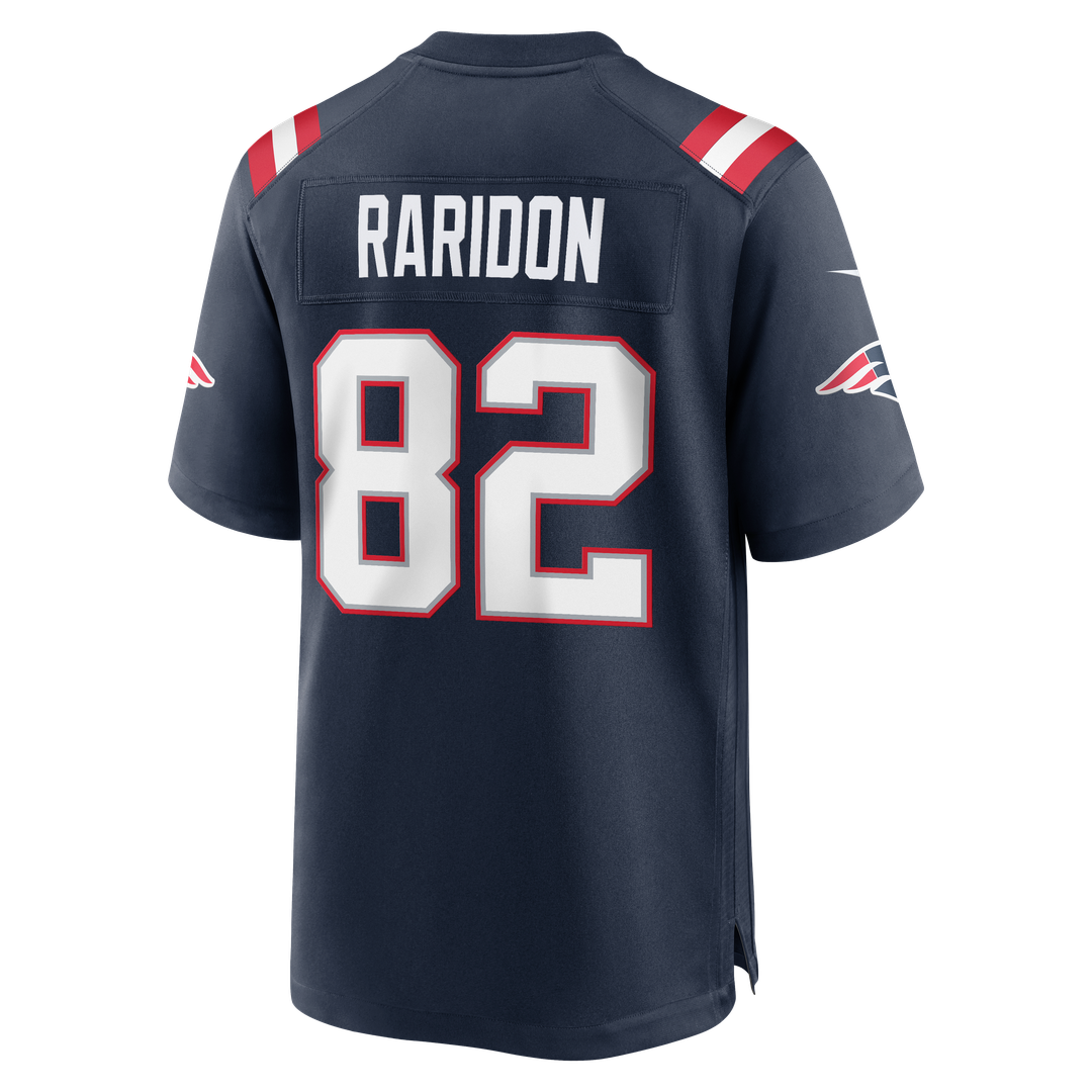 New England Patriots Eli Raridon Nike Navy Team Game Jersey product image 5, provided for visual reference and product