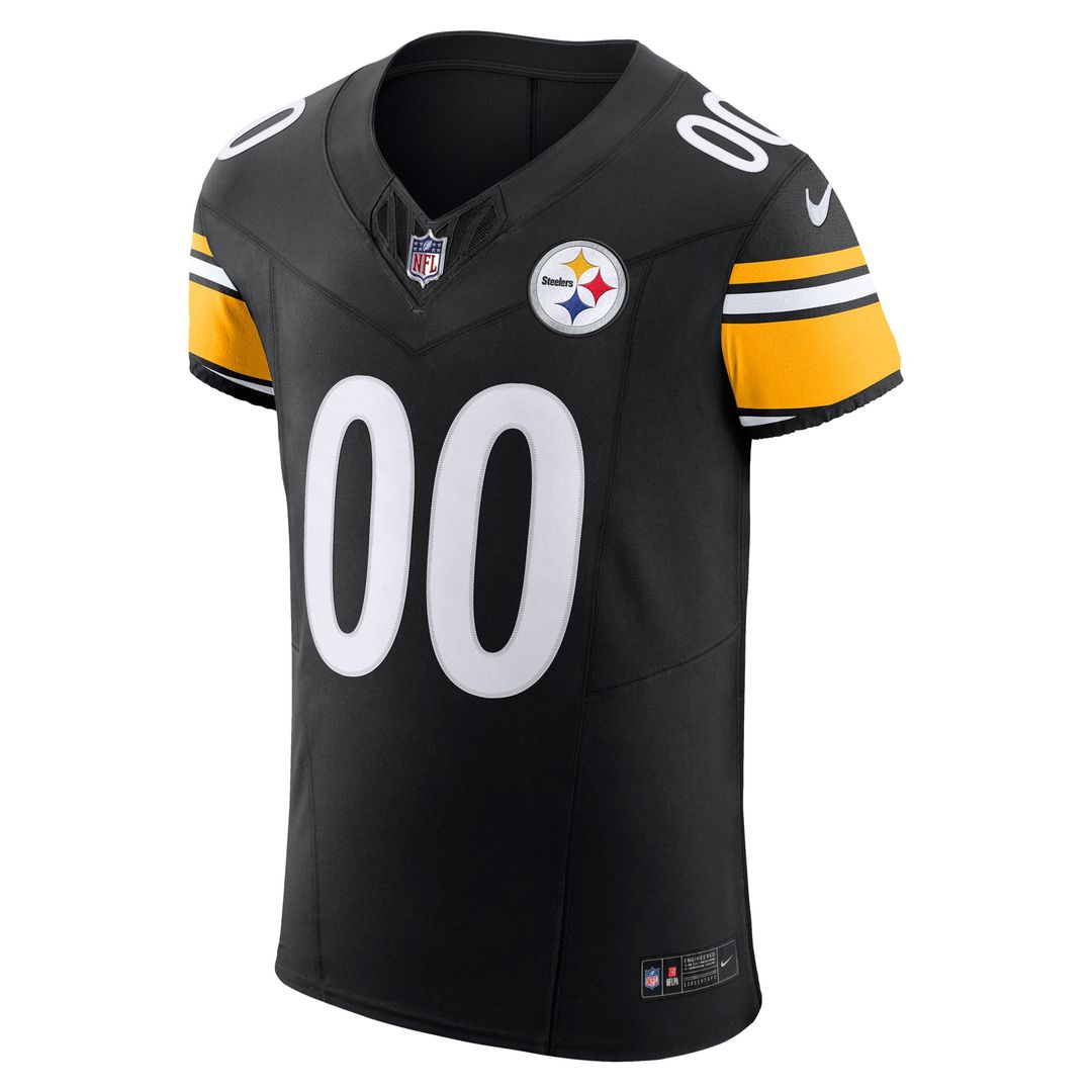 Pittsburgh Steelers Nike Black Vapor F.U.S.E. Elite Custom Jersey product image 2, provided for visual reference and product