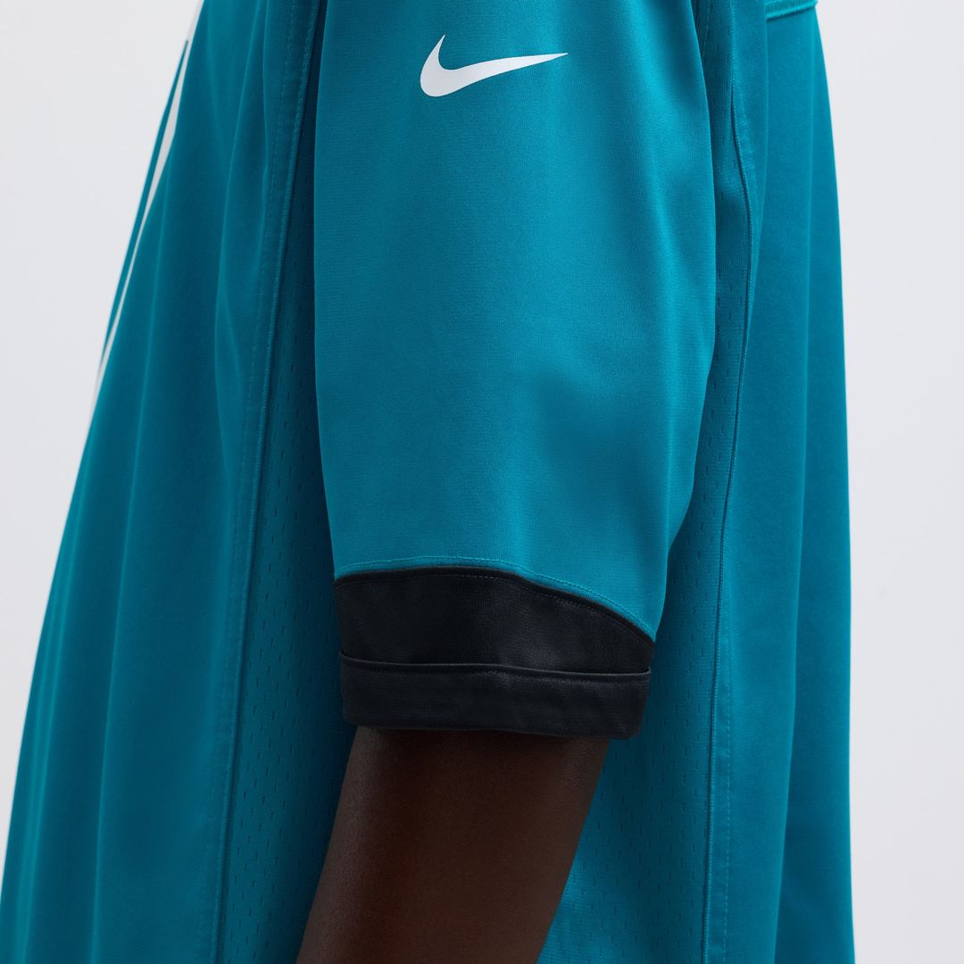 Jacksonville Jaguars Brian Thomas Jr Nike Teal Player Game Jersey product image 9, provided for visual reference and product