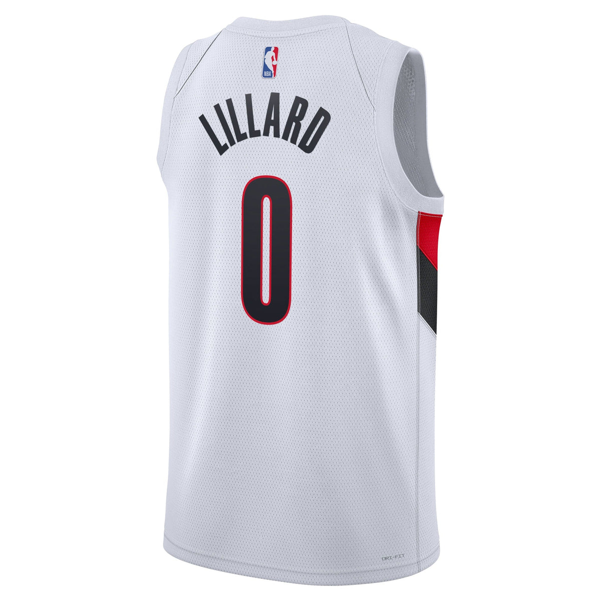 Portland Trail Blazers Nike Replica Association Edition Swingman Jersey - White - Damian Lillard - Unisex product image 4,