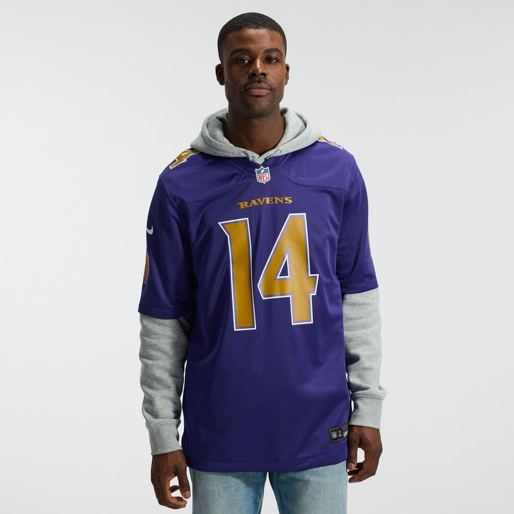 Baltimore Ravens Kyle Hamilton Nike Black Alternate Game Jersey product image 8, provided for visual reference and product