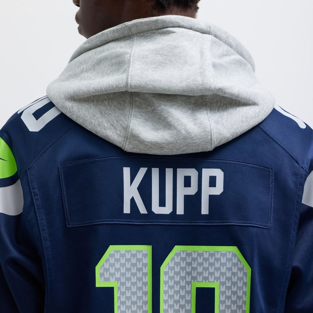 Seattle Seahawks Cooper Kupp Nike College Navy Team Game Jersey product image 8, provided for visual reference and product