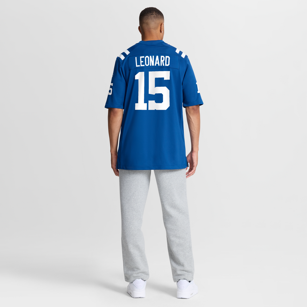 Indianapolis Colts Riley Leonard Nike Royal Team Game Jersey product image 8, provided for visual reference and product