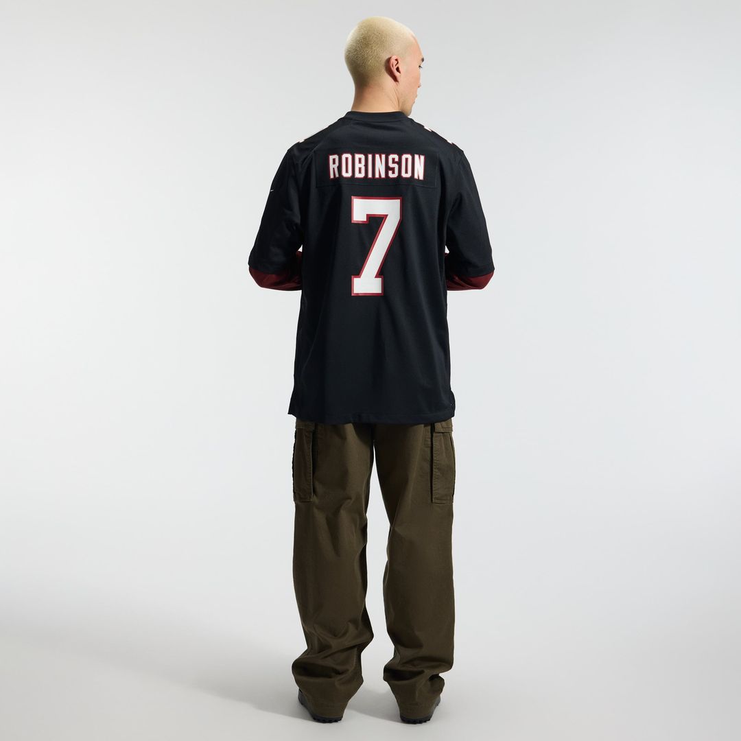 Atlanta Falcons Bijan Robinson Nike Black Throwback Game Jersey product image 5, provided for visual reference and product