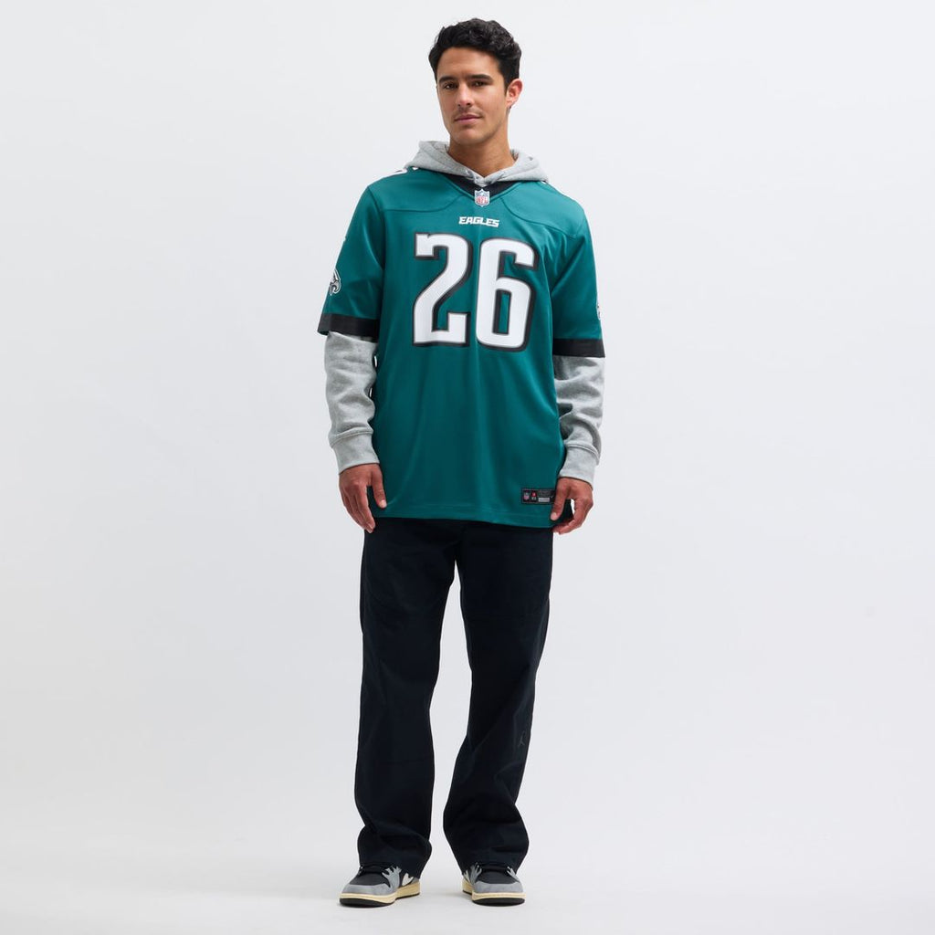 Philadelphia Eagles Saquon Barkley Nike Midnight Green Game Player Jersey product image 16, provided for visual reference