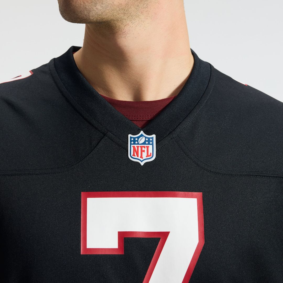 Atlanta Falcons Bijan Robinson Nike Black Throwback Game Jersey product image 9, provided for visual reference and product