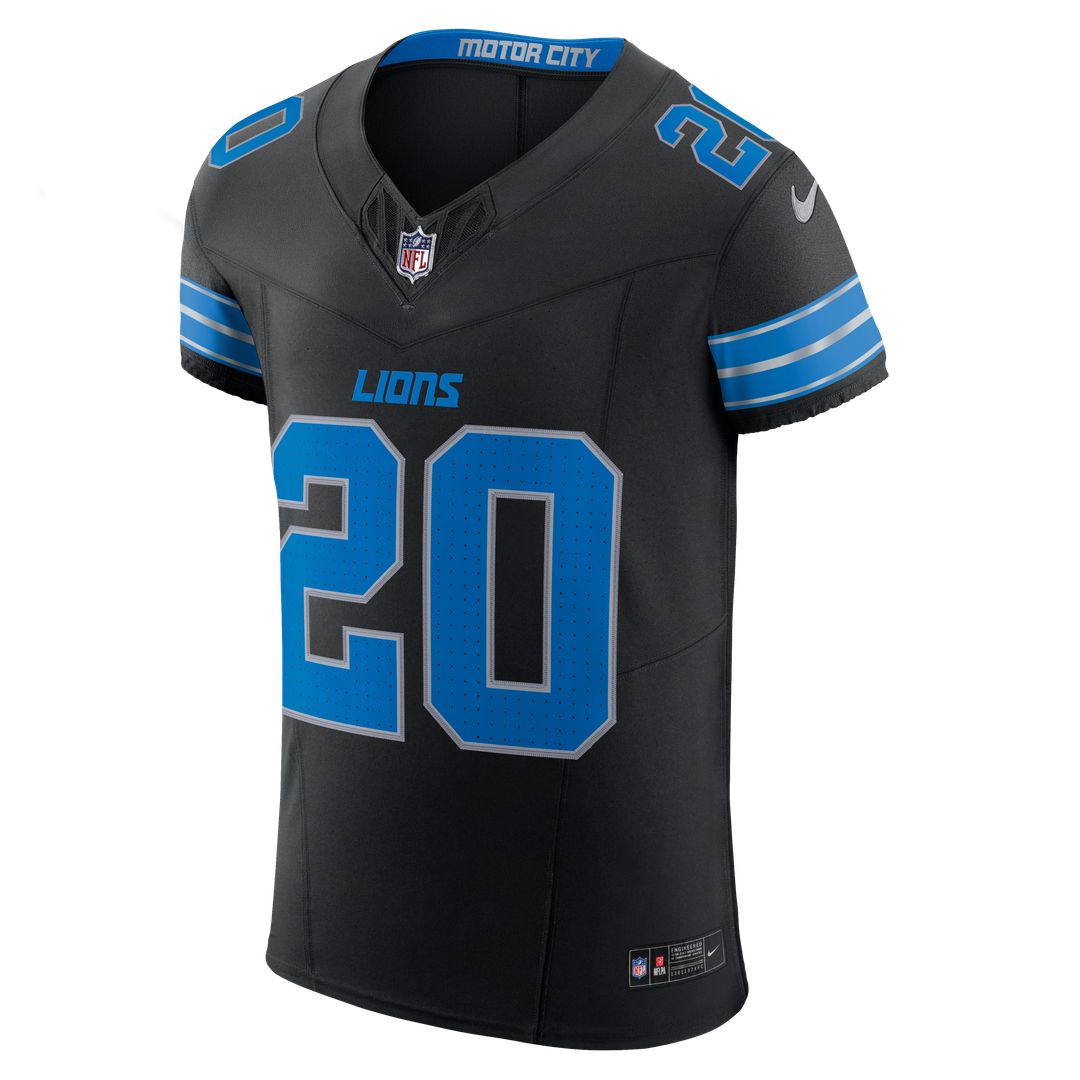 Detroit Lions Barry Sanders Nike Black Alternate Vapor F.U.S.E. Elite Jersey product image 5, provided for visual reference