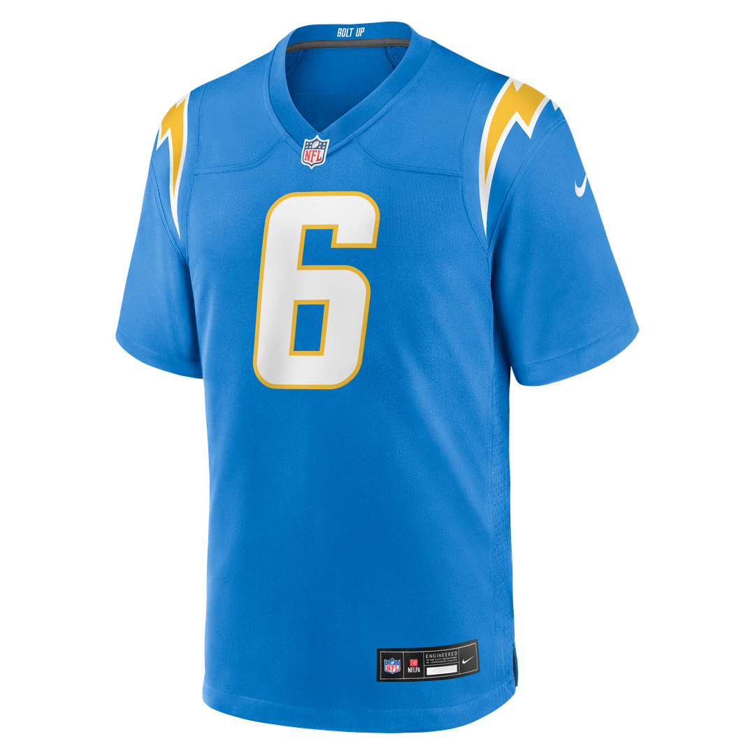 Los Angeles Chargers Denzel Perryman Nike Powder Blue Team Game Jersey product image 2, provided for visual reference and