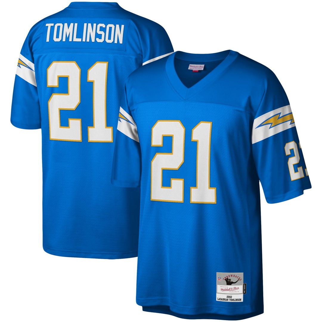 Los Angeles Chargers LaDainian Tomlinson Mitchell & Ness Powder Blue Legacy Replica Jersey product image 1, provided for