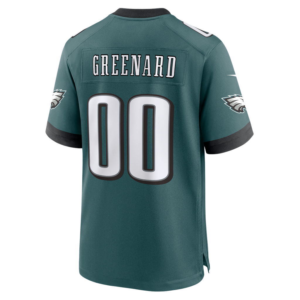 Philadelphia Eagles Jonathan Greenard Nike Midnight Green Game Jersey product image 3, provided for visual reference and
