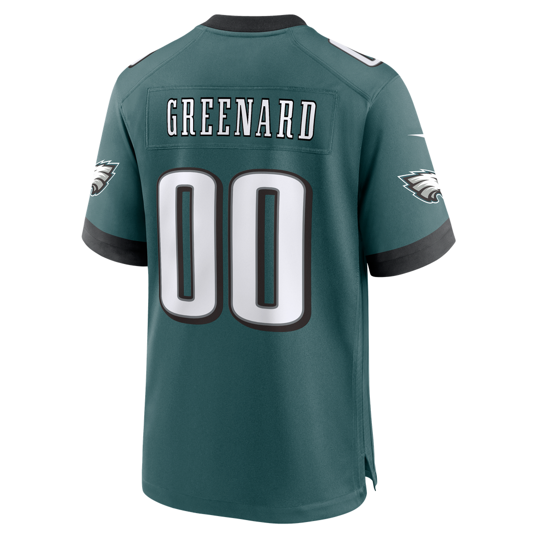 Philadelphia Eagles Jonathan Greenard Nike Midnight Green Game Jersey product image 3, provided for visual reference and