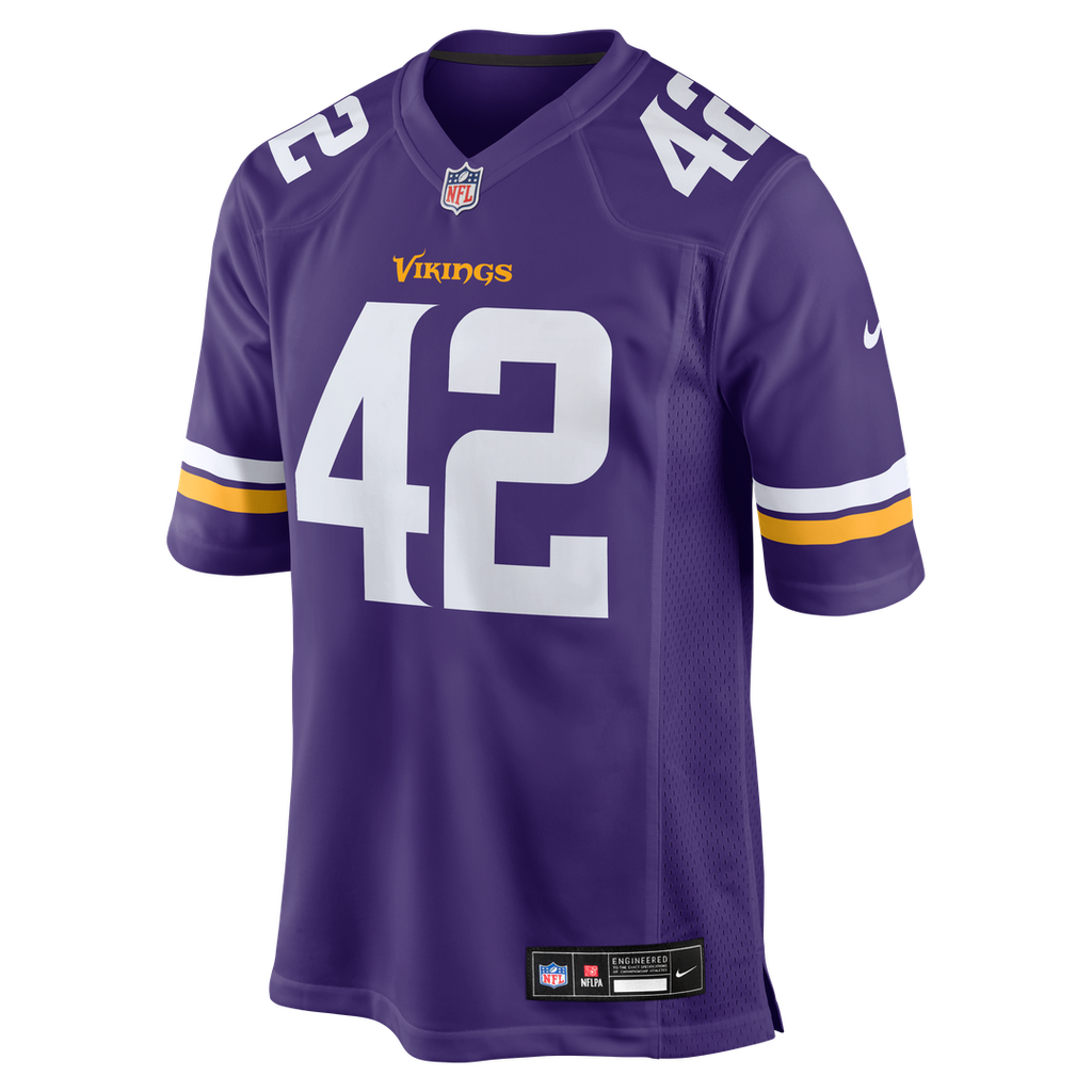 Minnesota Vikings Andrew DePaola Nike Purple Game Jersey product image 2, provided for visual reference and product detail