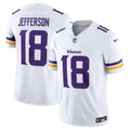 Minnesota Vikings Justin Jefferson Nike White Vapor F.U.S.E. Limited Jersey product image 1, provided for visual reference