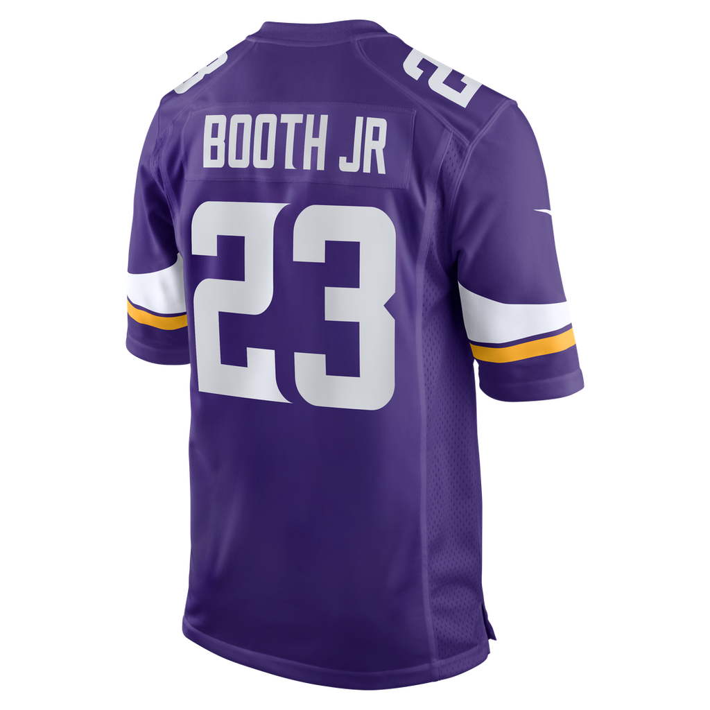Minnesota Vikings Andrew Booth Jr. Nike Purple Player Game Jersey product image 3, provided for visual reference and product
