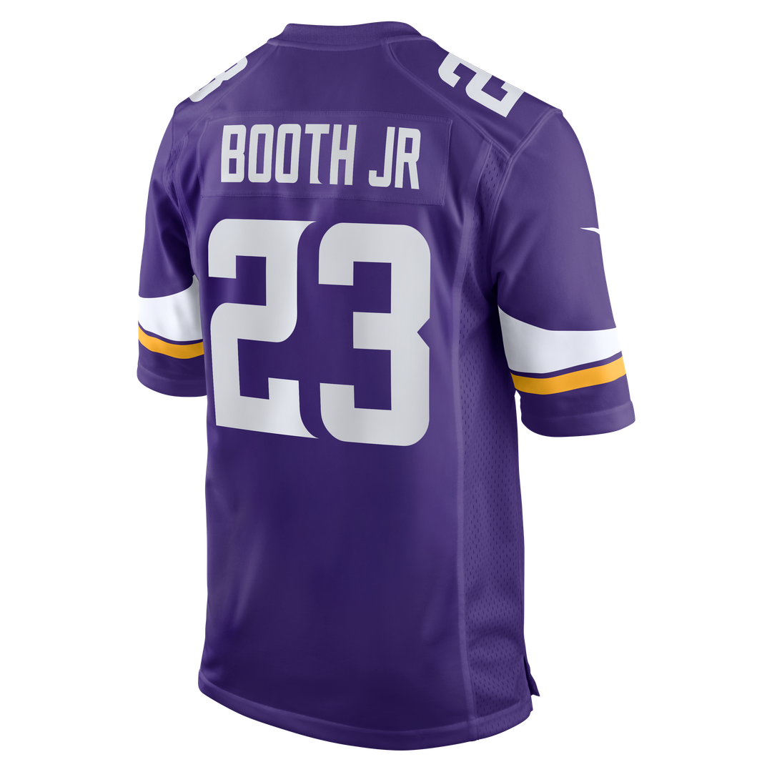 Minnesota Vikings Andrew Booth Jr. Nike Purple Player Game Jersey product image 3, provided for visual reference and product