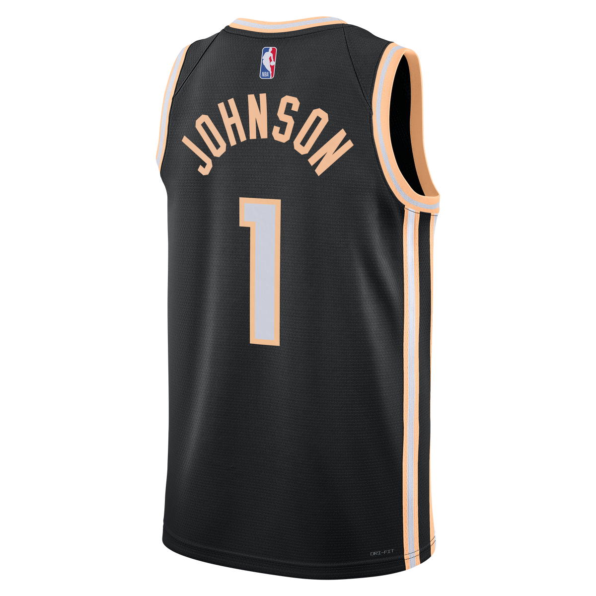 Nike Atlanta Hawks 2025/26 Nike City Edition Swingman Jersey - Black - Jalen Johnson - Unisex product image 4, provided for