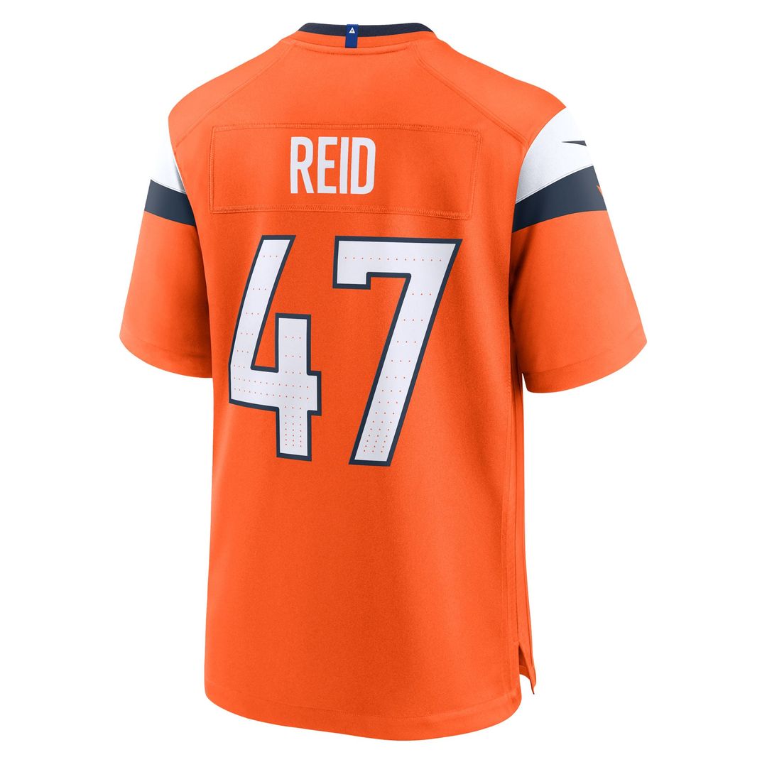 Denver Broncos Karene Reid Nike Orange Team Game Jersey product image 3, provided for visual reference and product detail