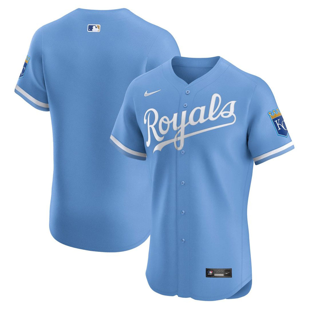 Kansas City Royals Nike White Home Elite Jersey product image 10, provided for visual reference and product detail review