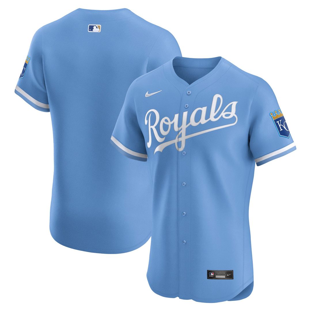 Kansas City Royals Nike White Home Elite Jersey product image 10, provided for visual reference and product detail review