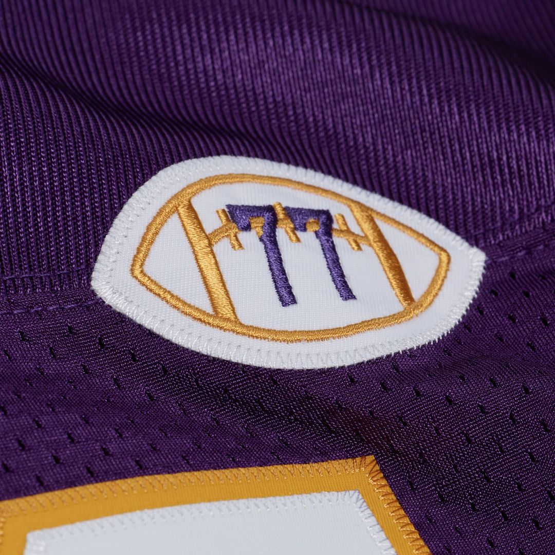 Minnesota Vikings Randy Moss Mitchell & Ness Purple 2001 Authentic Throwback Jersey product image 6, provided for visual