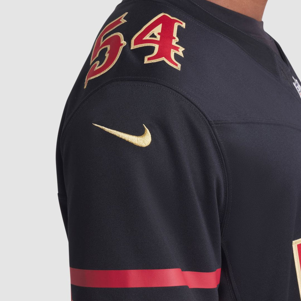 San Francisco 49ers Fred Warner Nike Black Rivalries Collection Stitched Limited Jersey product image 9, provided for visual