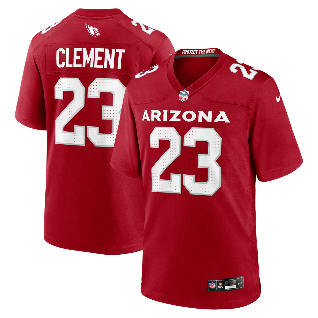 Arizona Cardinals Corey Clement Nike Cardinal Team Game Jersey product image 1, provided for visual reference and product