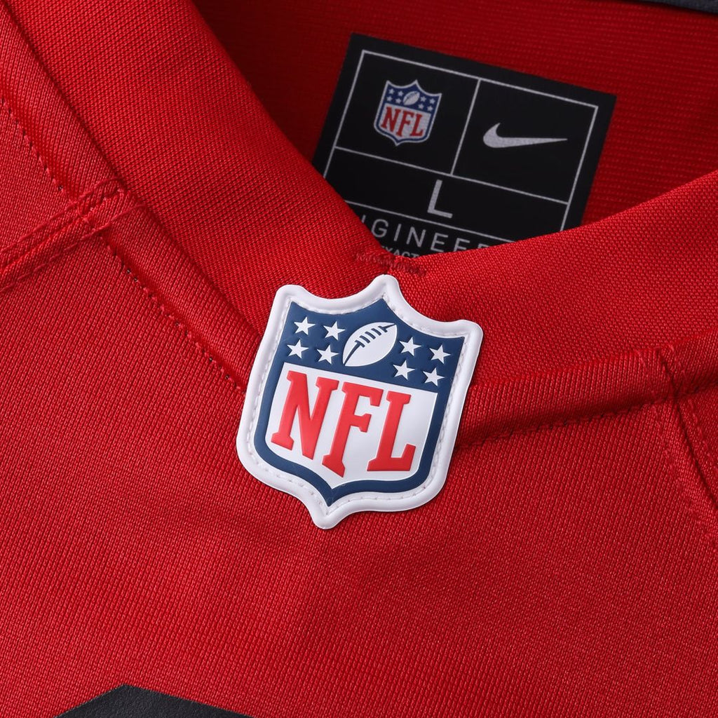 San Francisco 49ers Fred Warner Nike Scarlet Alternate Game Jersey product image 4, provided for visual reference and