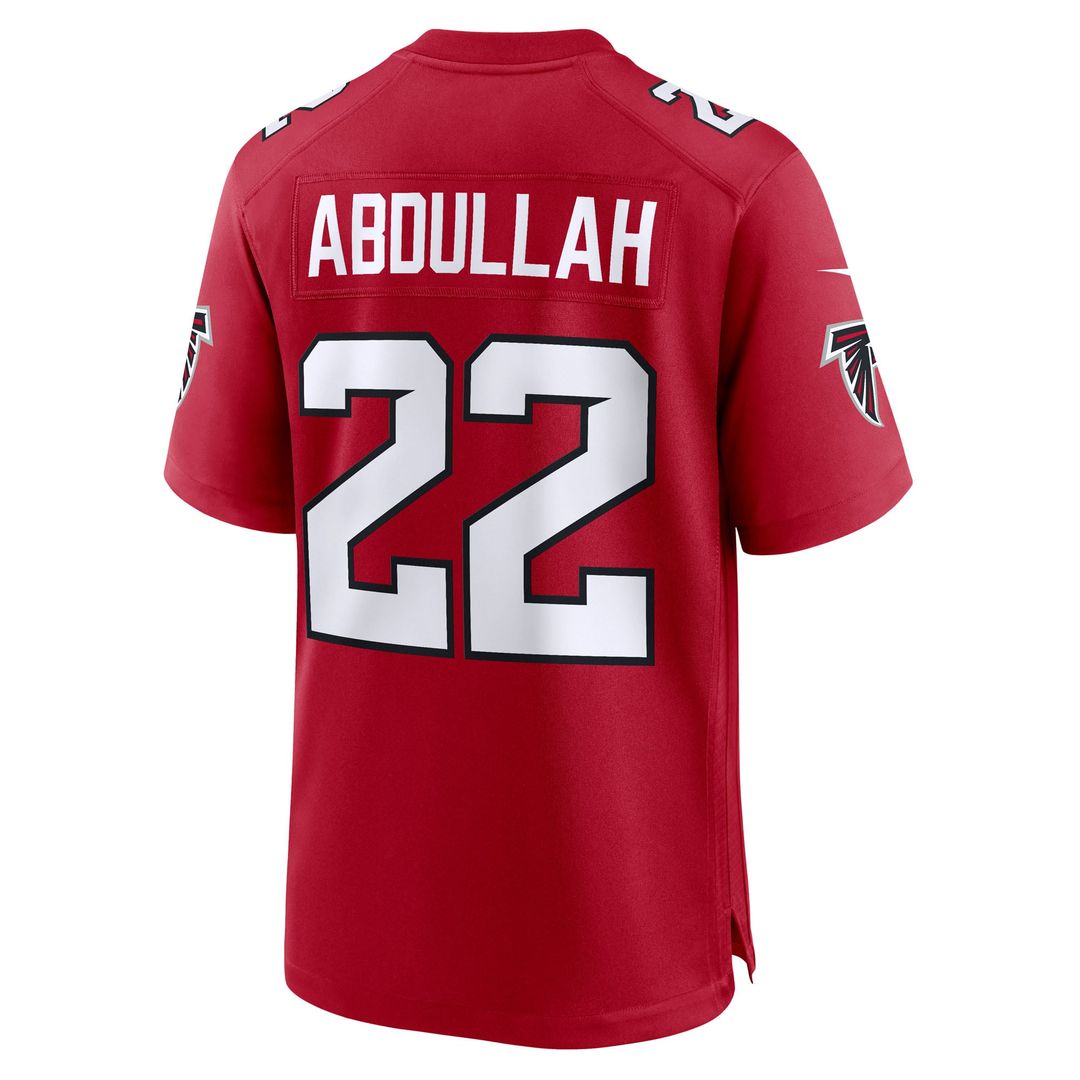 Atlanta Falcons Yasir Abdullah Nike Red Team Game Jersey product image 3, provided for visual reference and product detail