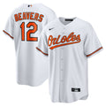 Baltimore Orioles Dylan Beavers Nike White Home Replica Jersey product image 1, provided for visual reference and product