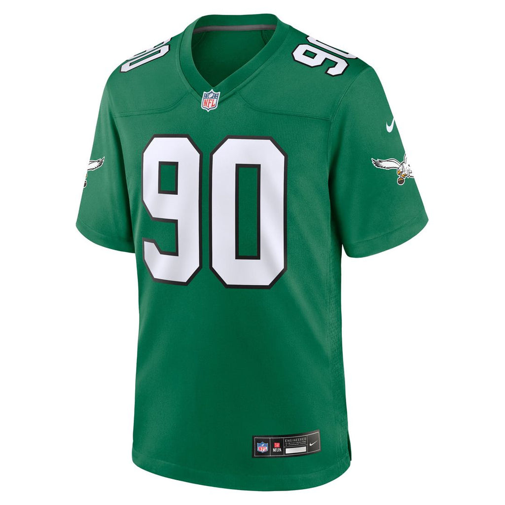 Philadelphia Eagles Jordan Davis Nike Midnight Green Team Game Jersey product image 8, provided for visual reference and
