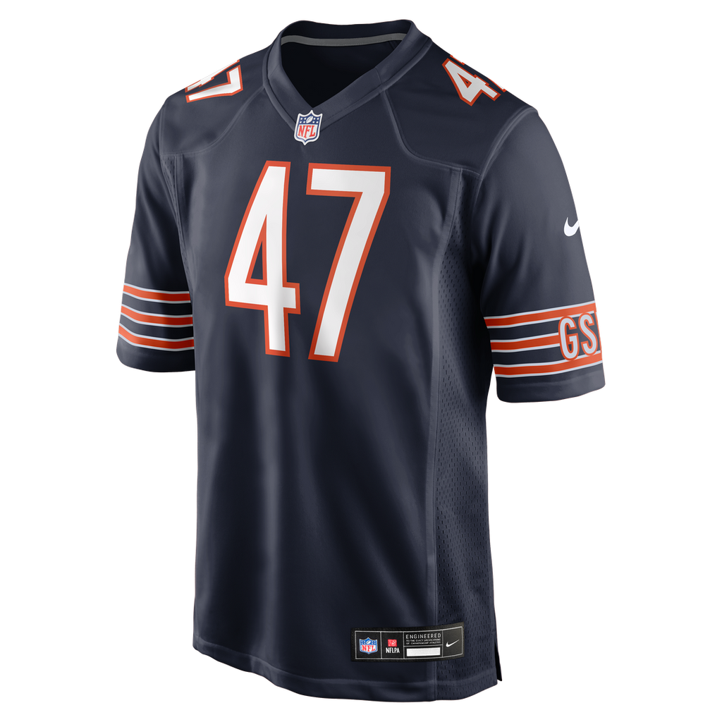 Chicago Bears Ruben Hyppolite II Nike Navy Team Game Jersey product image 4, provided for visual reference and product
