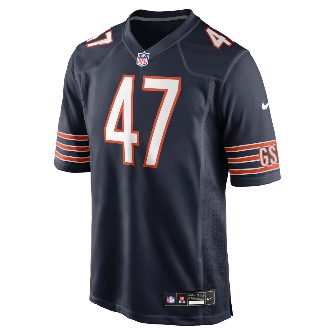 Chicago Bears Ruben Hyppolite II Nike Navy Team Game Jersey product image 4, provided for visual reference and product