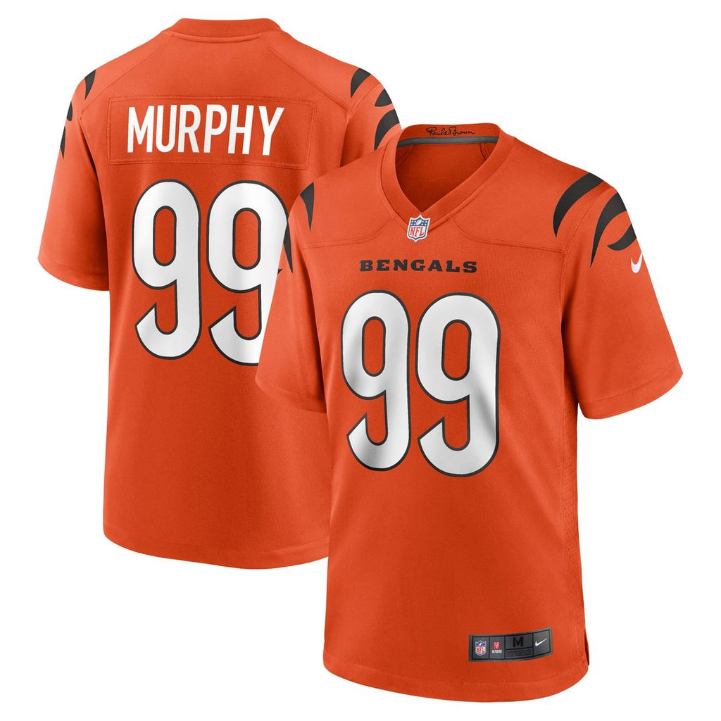 Cincinnati Bengals Myles Murphy Nike White Team Game Jersey product image 7, provided for visual reference and product
